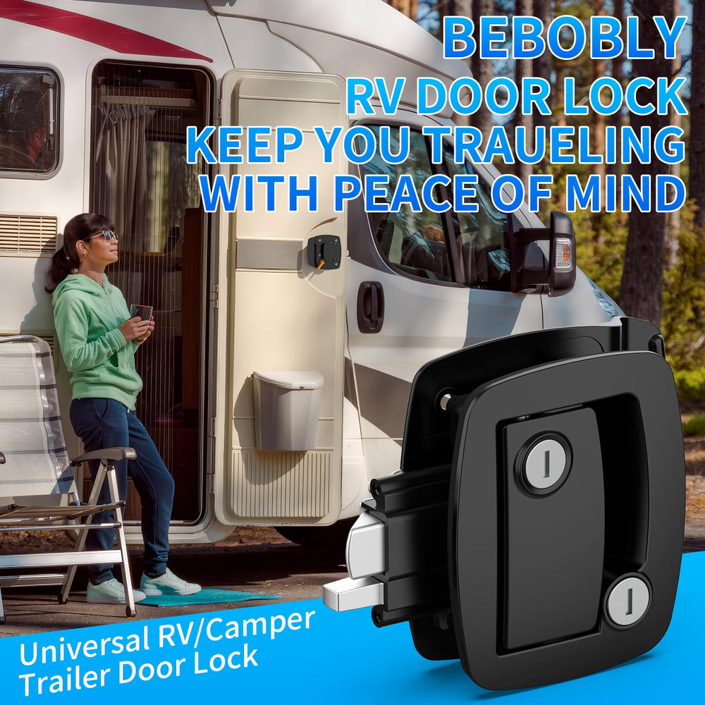 BEBOBLY universal camper latch fits travel trailers and more.
