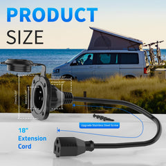 BEBOBLY multipurpose inlet used in RVs boats and homes for 110-125V connections