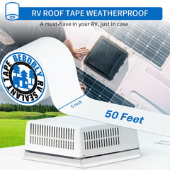 BEBOBLY RV Roof Tape cut-to-size for a custom patch