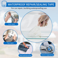 BEBOBLY RV Roof Tape on roof edge highlights UV resistance in sunlight