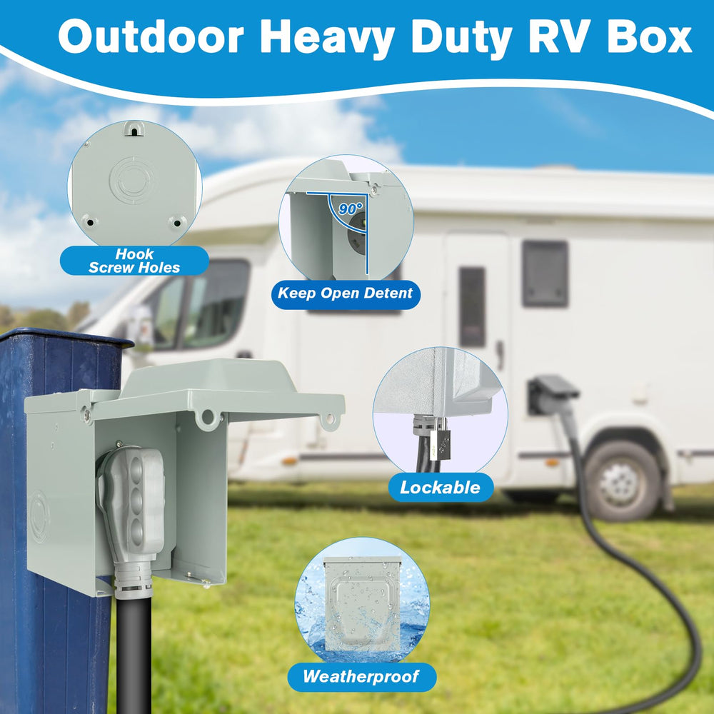 BEBOBLY swing cover shields the outlet from rain and snow
