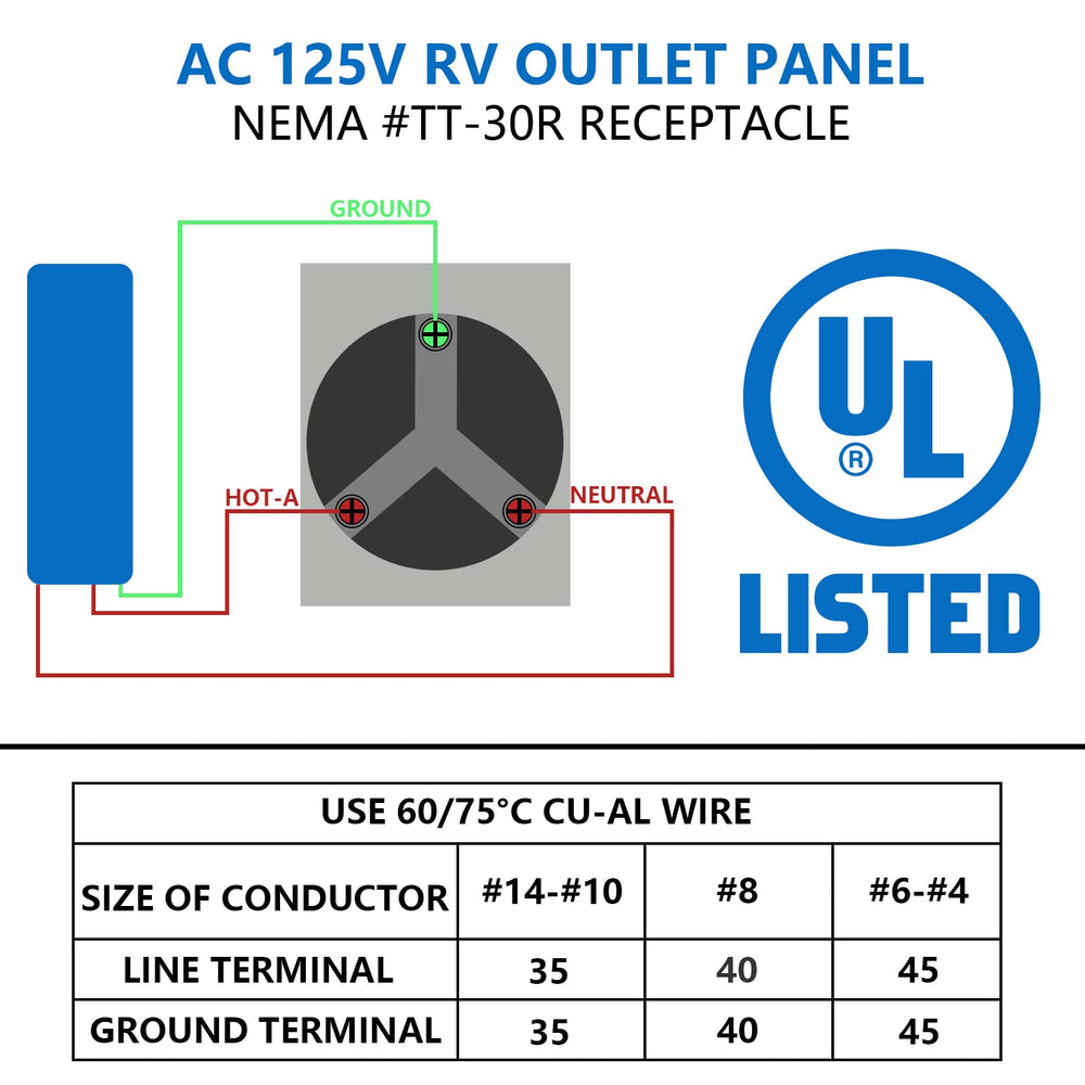 BEBOBLY TT-30R receptacle outdoors with protective weatherproof cover