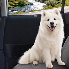 BECROWM two-pack dog car door protector waterproof Oxford shields interior from scratches.