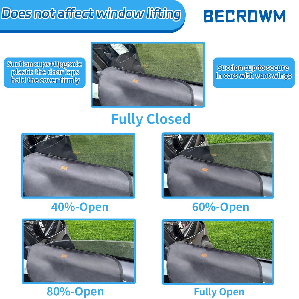 BECROWM compatible with most vehicles, stays in place during trips.