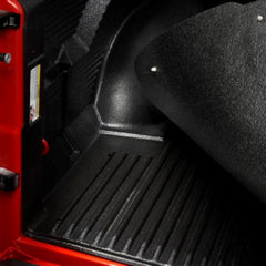 BedRug Classic Bed Mat kneeling area demonstrates knee protection with cushioning.