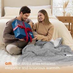 Bedsure GentleSoft giftable heated blanket ready for gifting