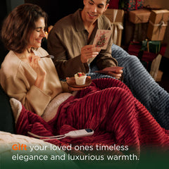 Bedsure GentleSoft full-size grey blanket demonstrating energy-efficient warmth