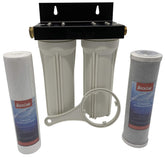 Beech Lane external rv dual water filter system for rugged on-the-road use