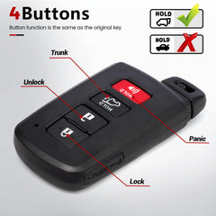 Beefunny Highlander key fob buttons close-up demonstrates four-button control.