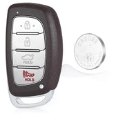 Beefunny keyless entry remote front view for Hyundai Sonata replacement convenience.