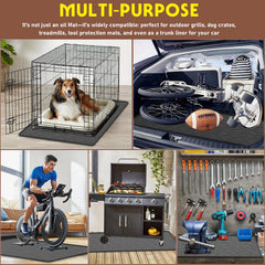beenxmyy non-slip under car mat keeps position during maintenance