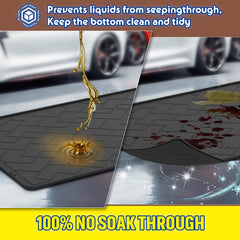 beenxmyy reusable mat cleans easily and resists absorbing dirty oil