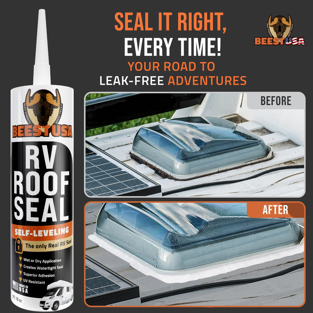 BEEST sealant on EPDM/TPO roof shows strong adhesion and weather resistance