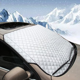 Beicarin windshield cover with four layers protects windshield from debris and weather