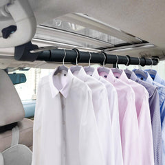 Beinhome car clothes hanger bar extended to 63 inches for organized road trips