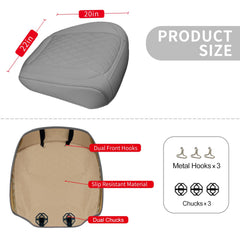 BEITK full-wrap driver seat protector offers secure fit in gray