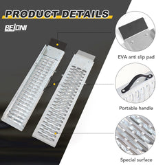 BEJONI ramps for ATVs and dirt bikes loading outdoors with stable traction.