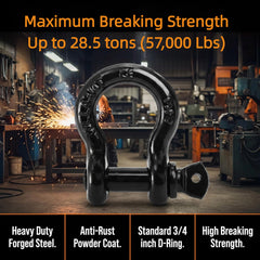 Bekith shackle 3-4 inch fits ATV, UTV, SUV and trucks.