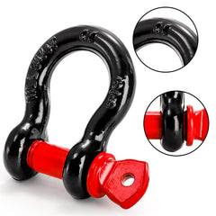 Bekith D-ring shackle for off-road compatibility with bumpers.