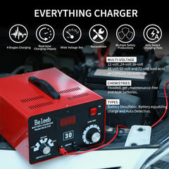 Beleeb pulse repair desulfator feature highlights potential battery restoration.