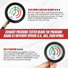BELEY tester in use on a vehicle for on-vehicle exhaust testing