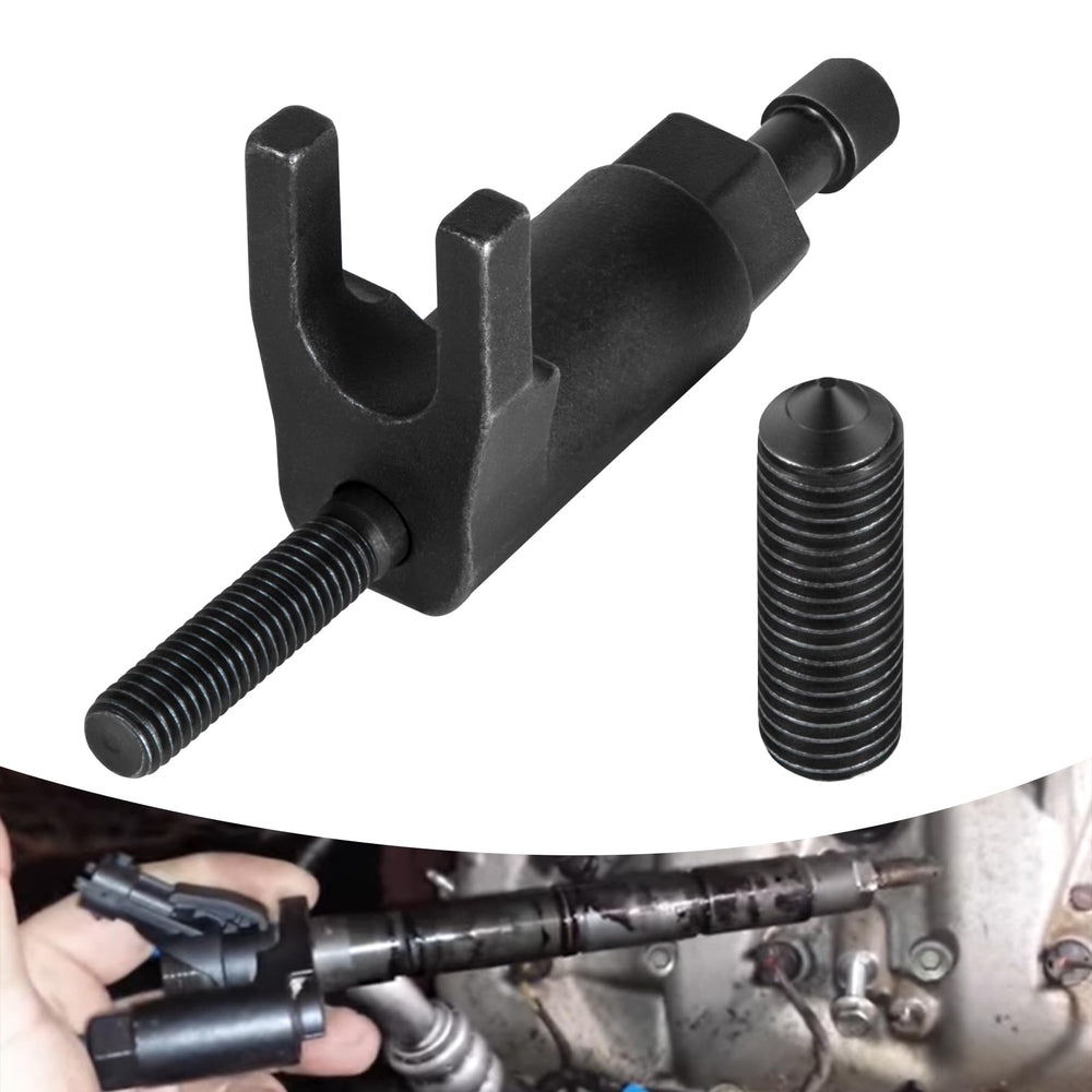 Belifly 3418 fuel injector removal tool in action reduces injector damage during removal.