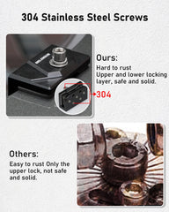 Belinous 6063 aluminum hood bracket resists corrosion in all weather.