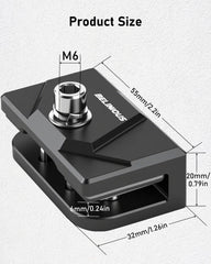 Belinous kit includes two brackets, hex wrenches, manual, and warranty.