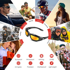 BELINOUS windproof design protects eyes from wind and debris at speed