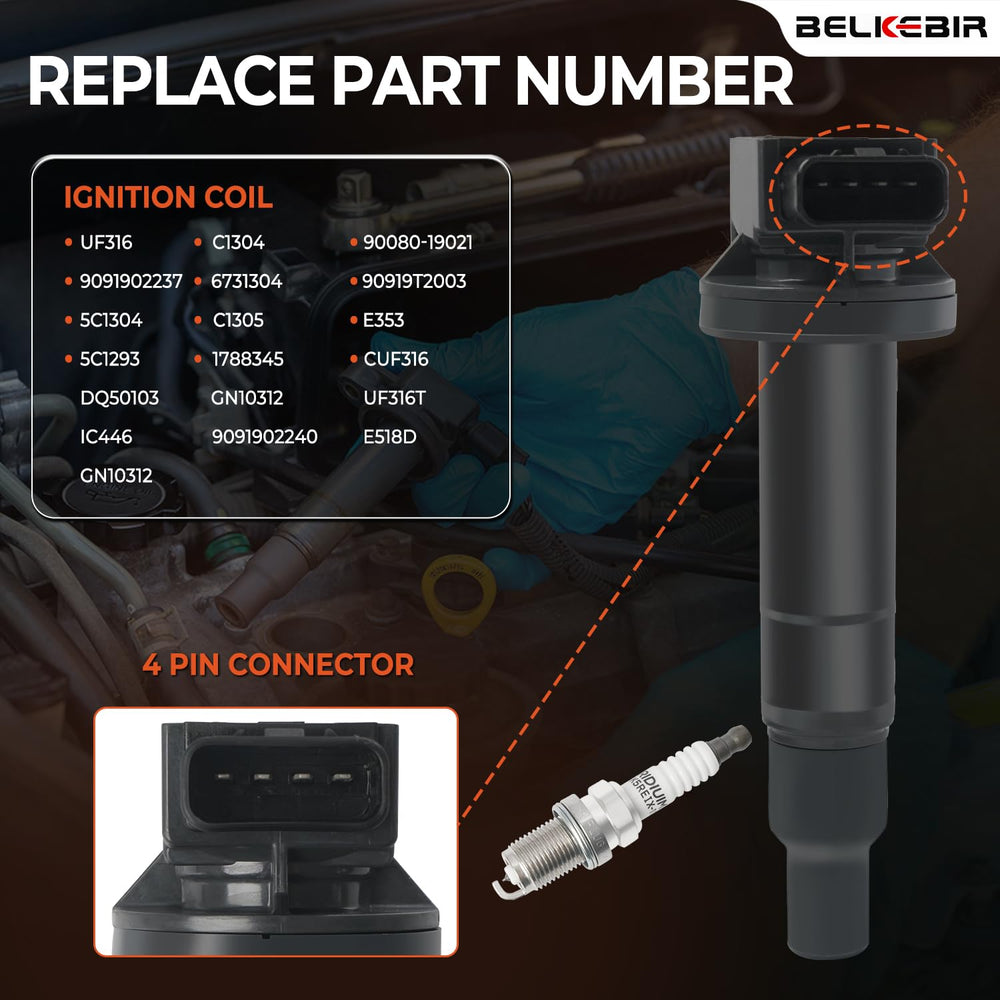 BELKEBIR ignition coil pack installation-ready design