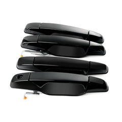 BELKEBIR 4Pcs black exterior door handle for front driver easy OEM style replacement