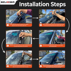 BELKEBIR A-Pillar trim kit for quick, tool-free installation