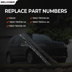 BELKEBIR A-Pillar trim with preinstalled clips enables easy installation