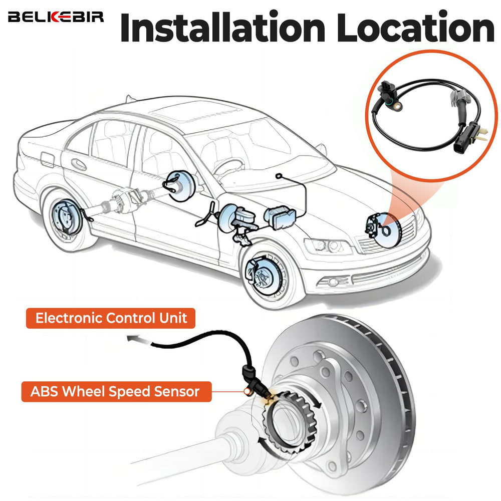 BELKEBIR durable ABS sensors resisting wear and corrosion