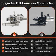 BELKEBIR full aluminum design resists heat cracking and leaks.