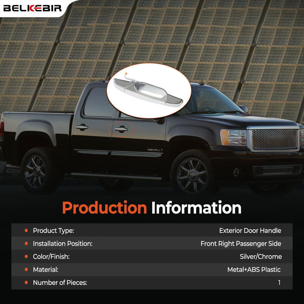 BELKEBIR chrome door handle designed for weather durability and daily use