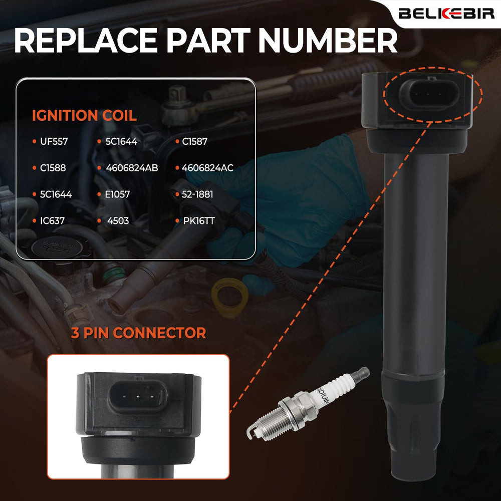 BELKEBIR engine bay installation demonstrates quick plug-and-play replacement.
