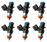 BELKEBIR six-pack fuel injectors with 4-hole nozzles for smooth atomization.