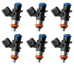 BELKEBIR six-pack fuel injectors with 4-hole nozzles for smooth atomization.