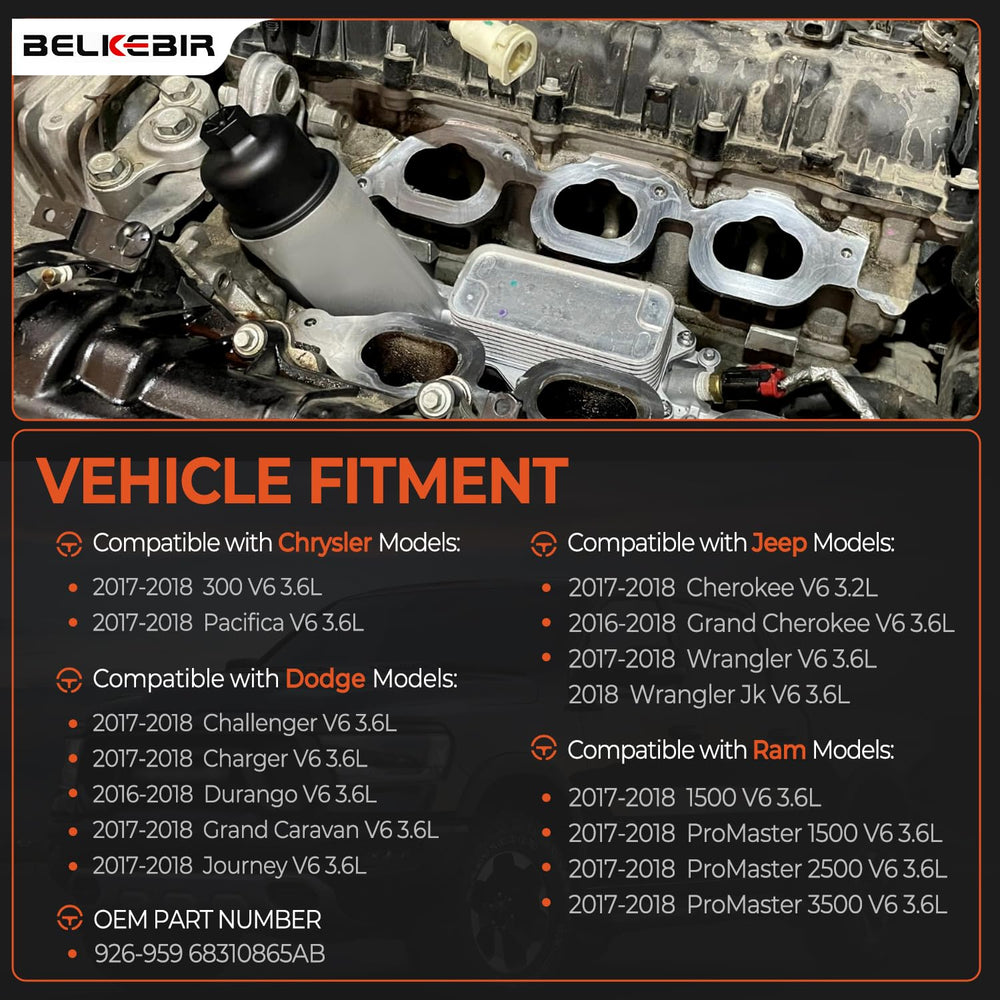 BELKEBIR aluminum oil cooler close-up shows corrosion resistant finish