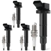 BELKEBIR packaging image for ignition coil set showing ready-to-install components.