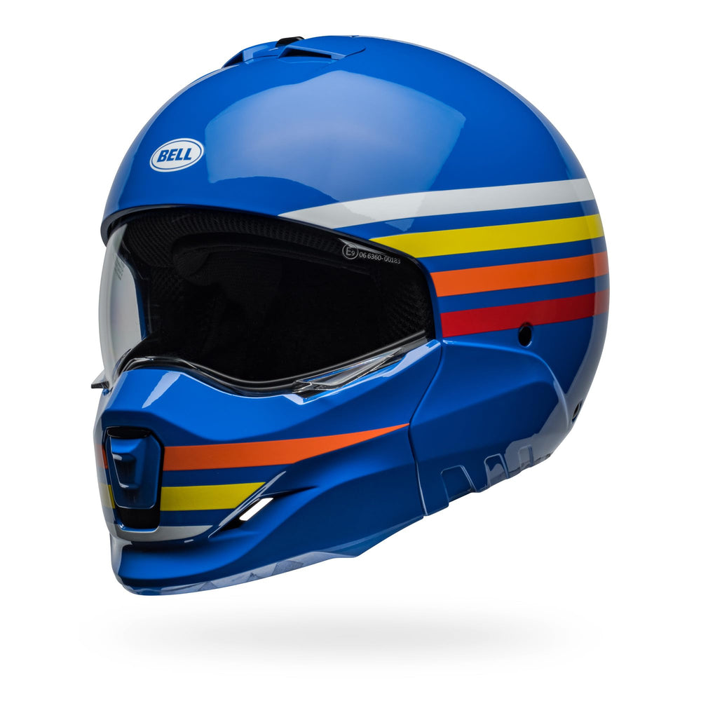 Bell Broozer Blue Prime Small front view showing aggressive styling for urban rides