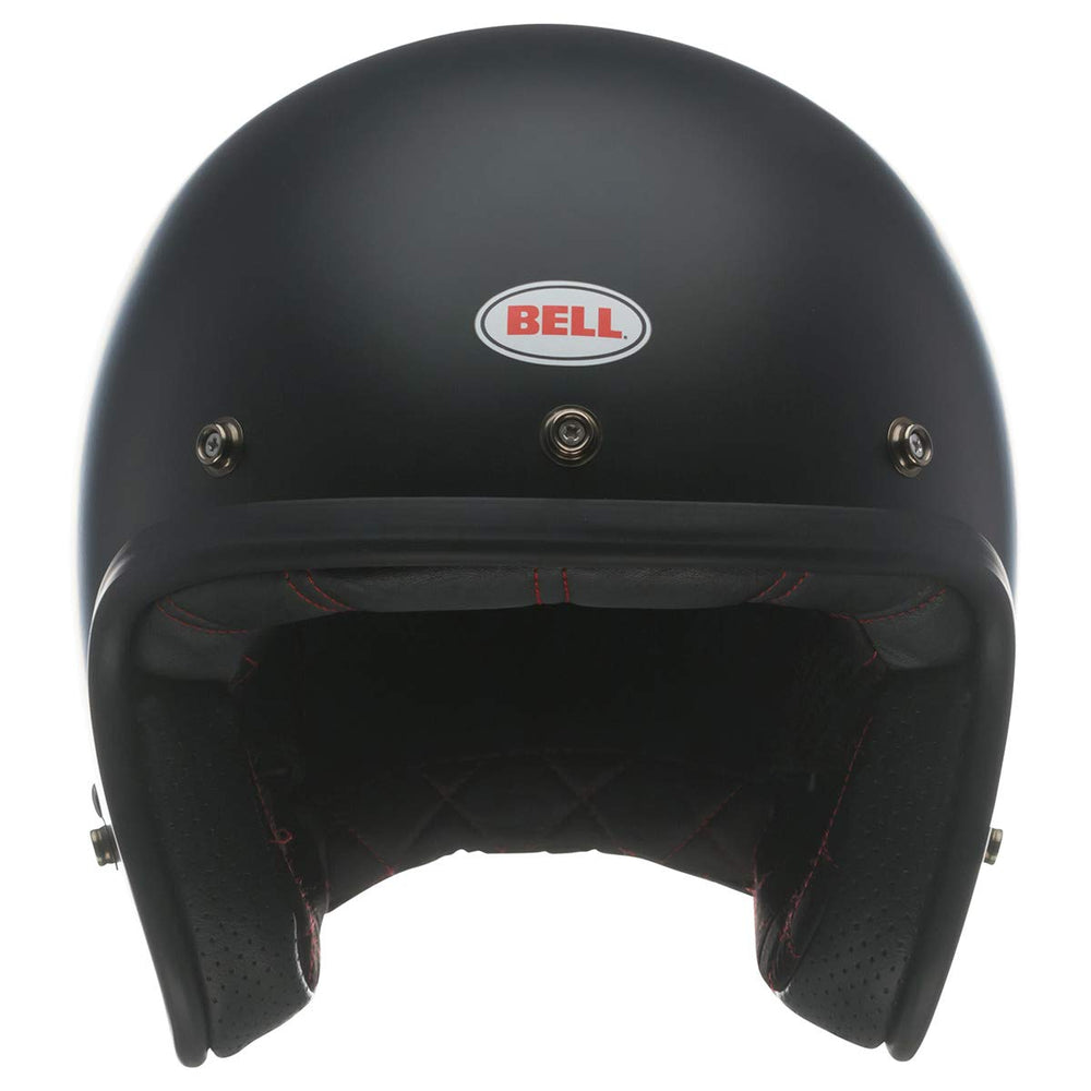 Bell Custom 500 helmet matte black side view showing low-profile, comfortable silhouette.