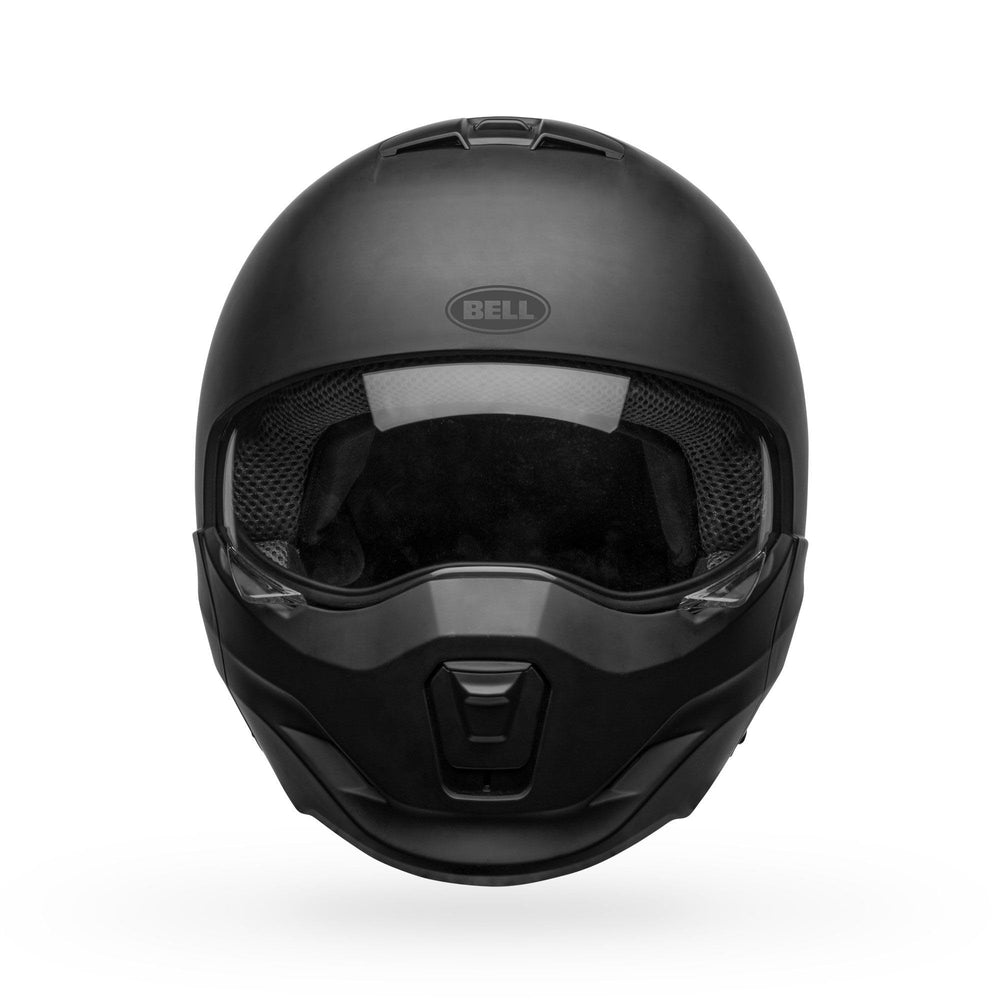Bell Powersports Broozer matte black small profile supports comfortable daily riding.