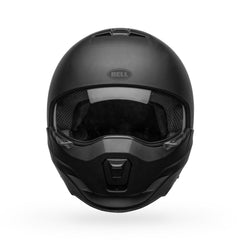 Bell Powersports Broozer matte black small profile supports comfortable daily riding.