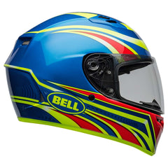 Bell Qualifier Conduit Gloss Retina Blue overall aesthetic for head-turning ride appeal