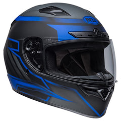 Bell Qualifier DLX MIPS Raiser front view in matte black blue gray for daily riding