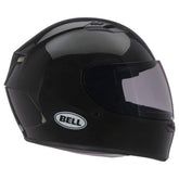 Bell Qualifier helmet front view with a sleek black shell for safe urban rides