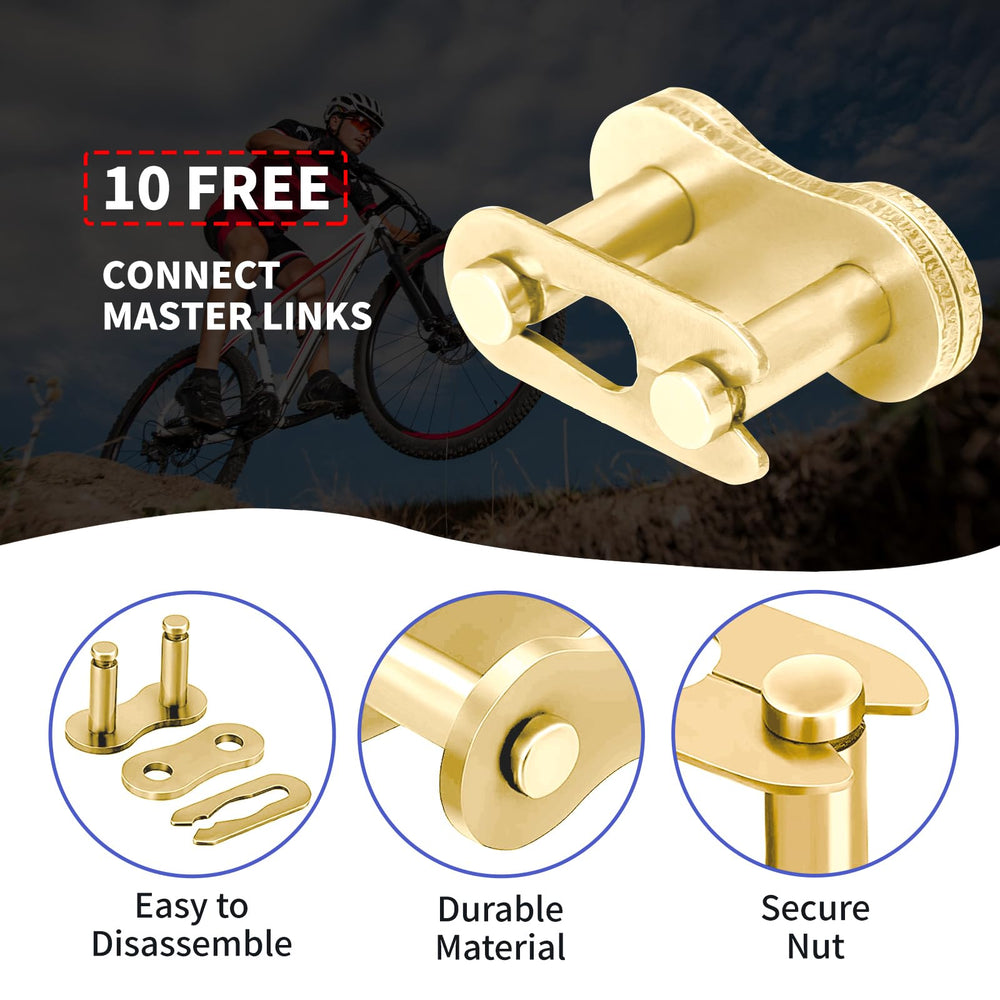 Belleone 10 master links included for easy, reliable installation