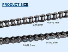 Belleone 10 master links supporting quick length changes.